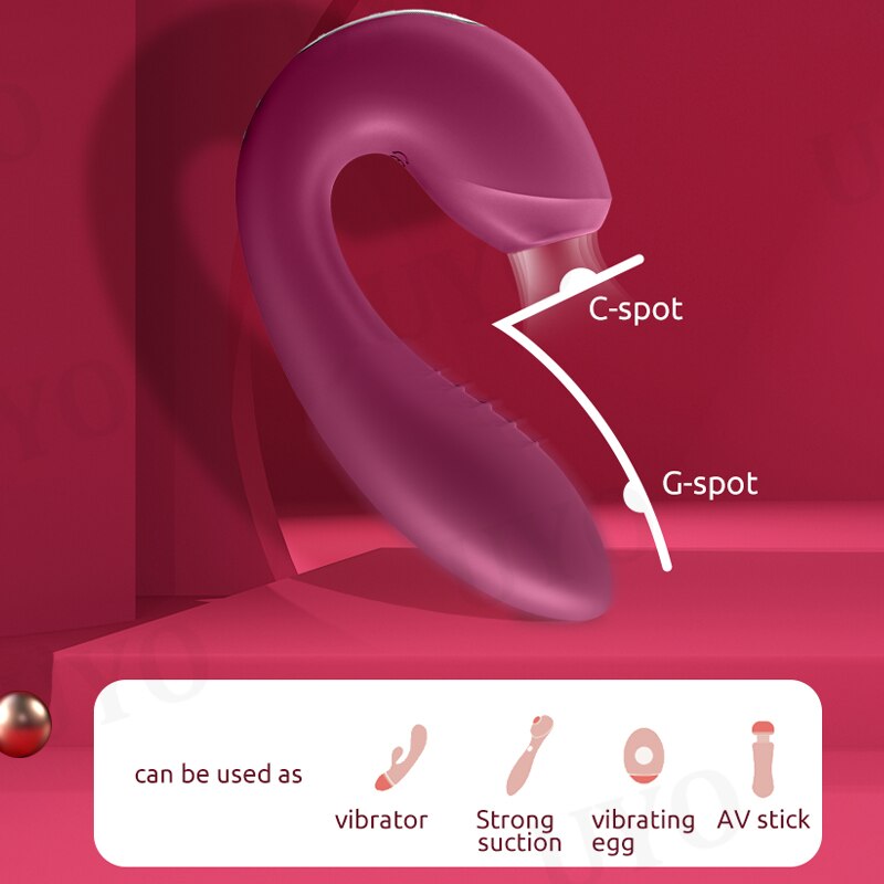 Satisfyer ไวเบรเตอร์สำหรับผู้หญิงแอป Sunray. ไวเบรเตอร์ 2in1 รูปตัว U สั่นได้ 18 โหมด