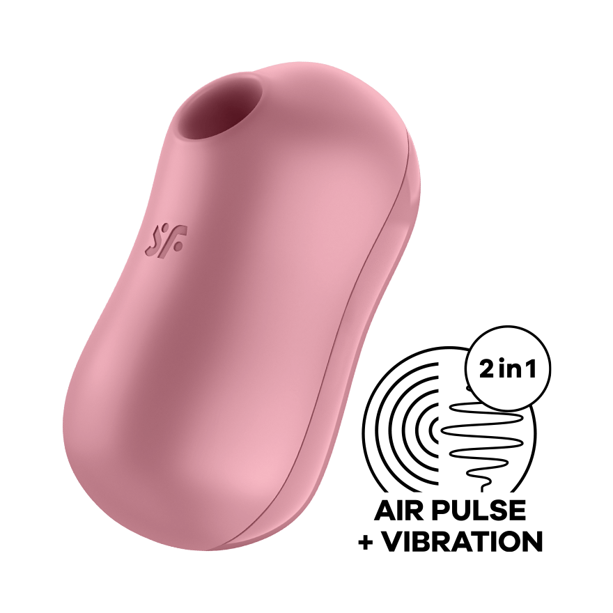 Satisfyer Gulali 2in1 เครื่องกระตุ้นจุดซ่อนเร้นแบบสั่นพร้อมที่ดูดหัวนมแบบชาร์จได้ เครื่องสั่นขนาดเล็กพกพาสะดวกสำหรับผู้หญิง ของเล่นทางเพศ