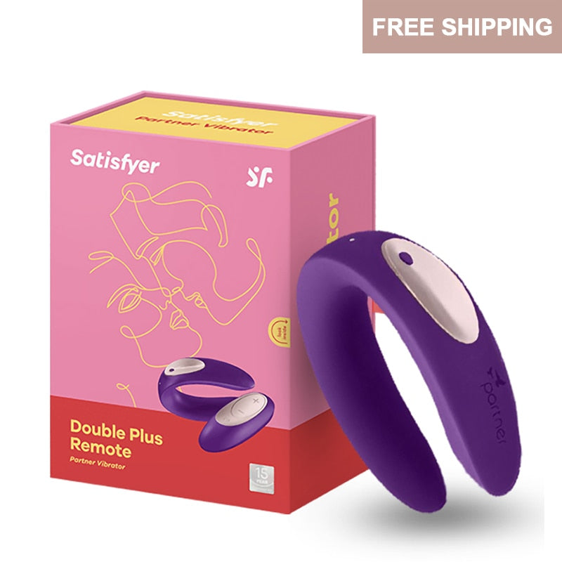 Satisfyer Partner Plus G Spot ซิลิโคน Vibrator UYO คู่ของเล่นรีโมทคอนโทรลไร้สายสวมใส่สำหรับกระตุ้นคลิตอริสของผู้หญิง