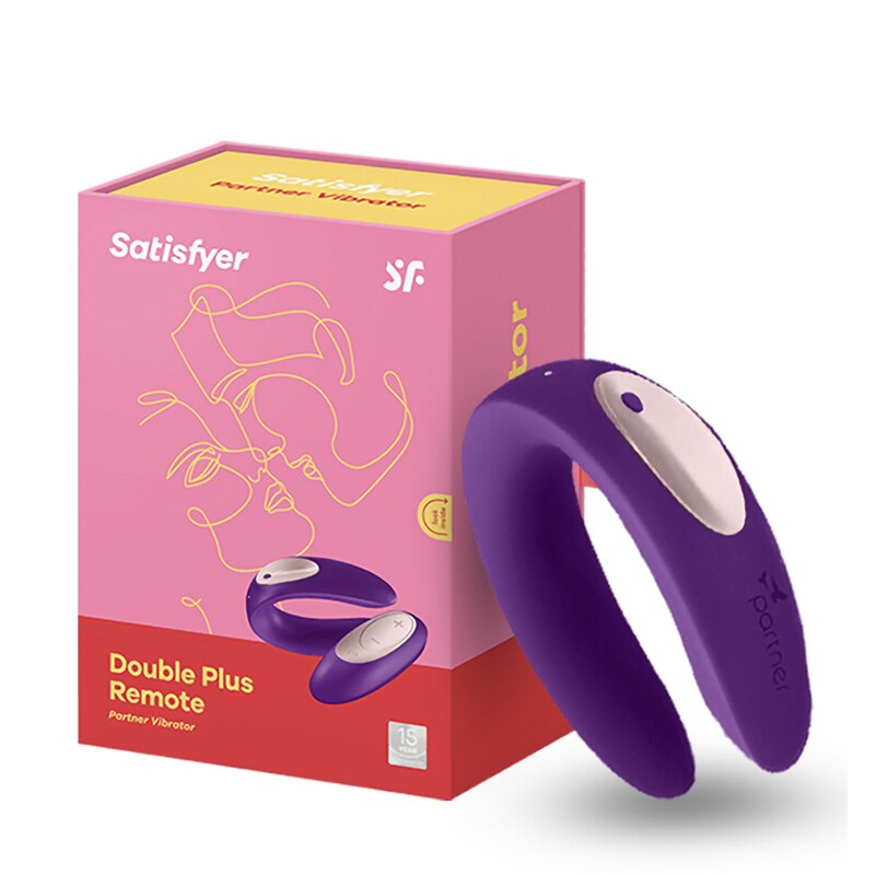 Satisfyer Partner Plus G Spot ซิลิโคน Vibrator UYO คู่ของเล่นรีโมทคอนโทรลไร้สายสวมใส่สำหรับกระตุ้นคลิตอริสของผู้หญิง