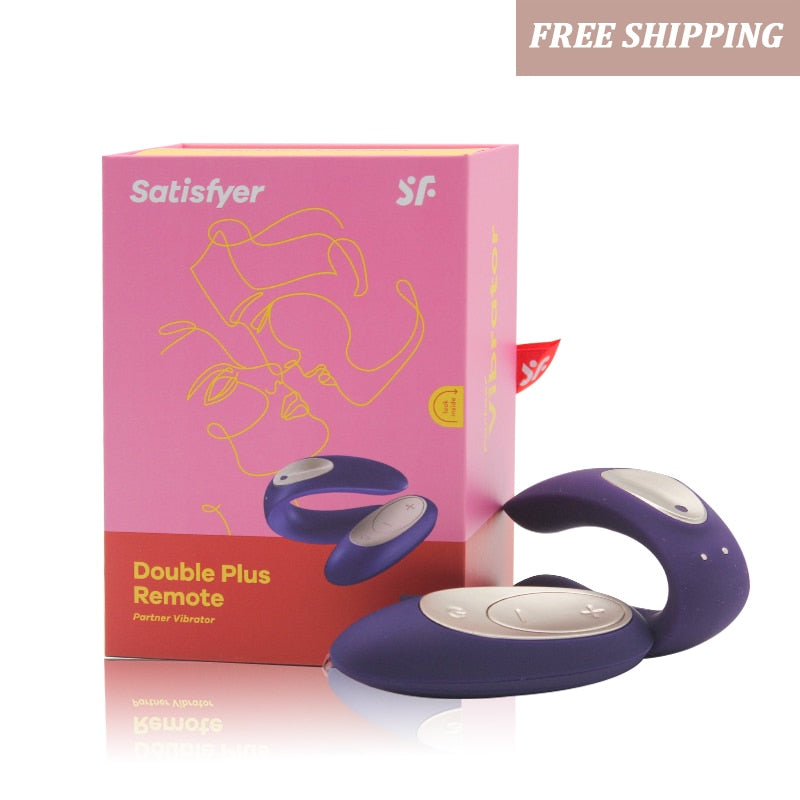 Satisfyer Partner Plus G Spot ซิลิโคน Vibrator UYO คู่ของเล่นรีโมทคอนโทรลไร้สายสวมใส่สำหรับกระตุ้นคลิตอริสของผู้หญิง