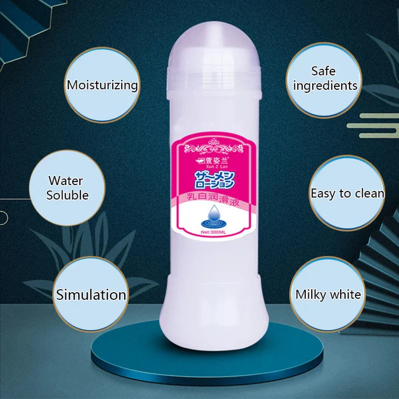 200/300/500ml Sex Viscous Lubricant.Milk-white Lubricating Oil for Vagina Anal.Water-soluble Lubricants for Adult Goods Sex Toys
