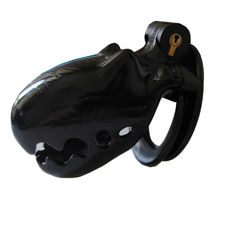 Furry Cute Male Chastity Cage CB Lock SM Flirting Adult Toy Bondage Device for Gay Erotic Urethral Lock with 4Ring Wrapped Penis