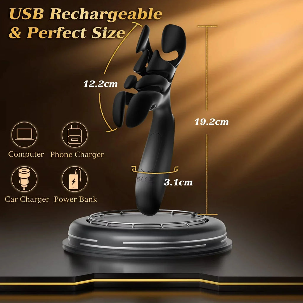 Masturbator for Men Penis Training Vibrator Glans Trainer Stimulator Massager Lasting Delay Endurance Adult Sex Toys For Men 18