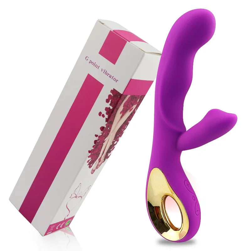 G Spot Rabbit Dildo Vibrator Orgasm Adult Toys USB Charging Powerful Masturbation Sex Toy for Women Waterproof Adult Sex Product
