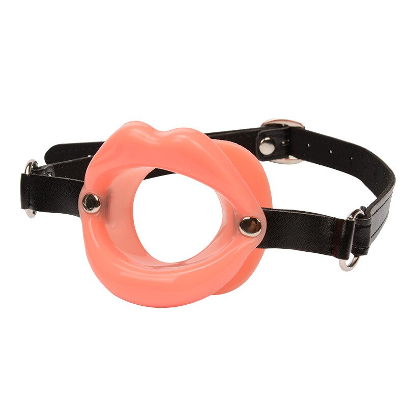Sex Slave Silicone Lips O Ring Open Mouth Gag Oral Mouth Gag Ball Fetish Bdsm Bondage Restraints Erotic Toys Sex Toy for Couples