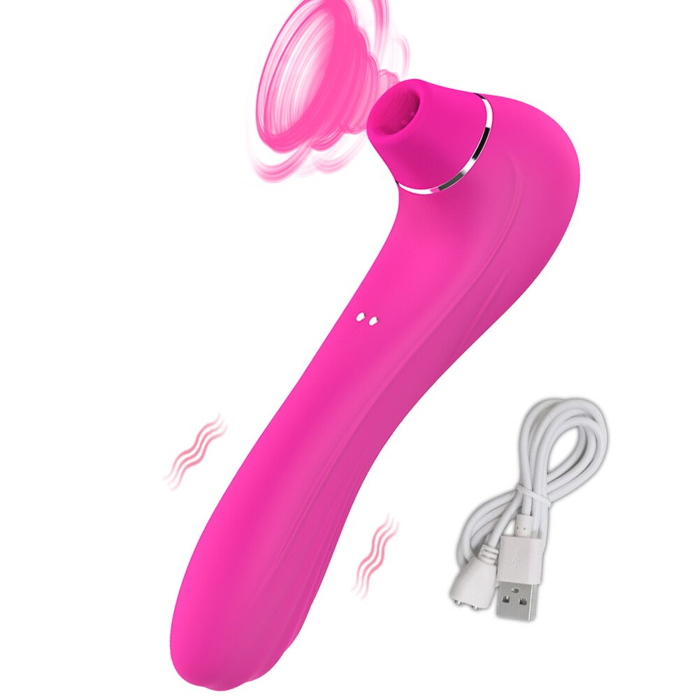 Sex Sucking Toys Vibrator Female Powerful Clitoris Sucker Blowjob Tongue Stimulator Nipple Vagina Pussy Pump for Women Adults 18