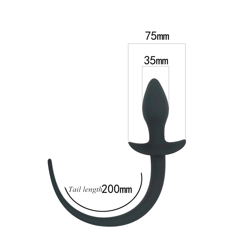 Silicone Dog Tail Anal Toys G-spot Stimulator Butt Plug Slave Anal Expander Women Men Gay Sex Game BDSM Erotic Toys Sex Products