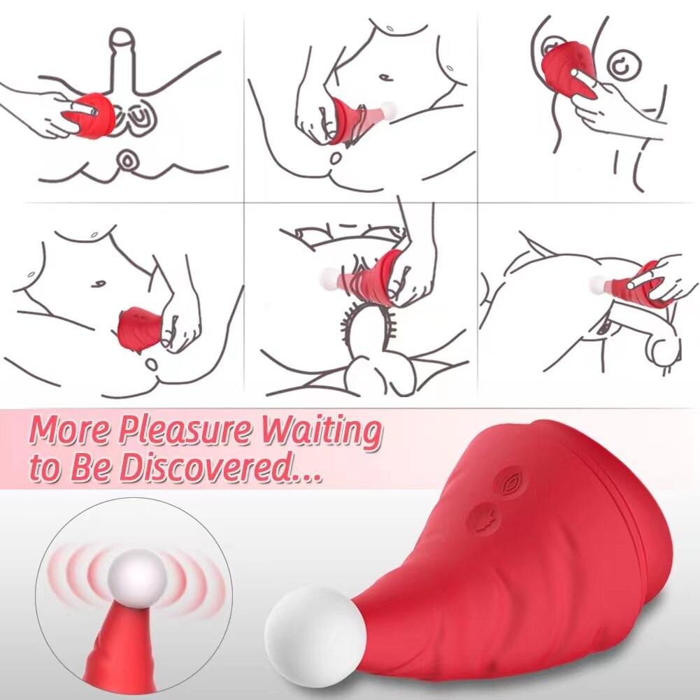 Snowman Clit Sucker Vibrator เซ็กซ์ทอยสำหรับผู้หญิงผู้ใหญ่18หัวนมคริสต์มาสหญิง Clitoris สูญญากาศกระตุ้นดูดช่องคลอด Oral