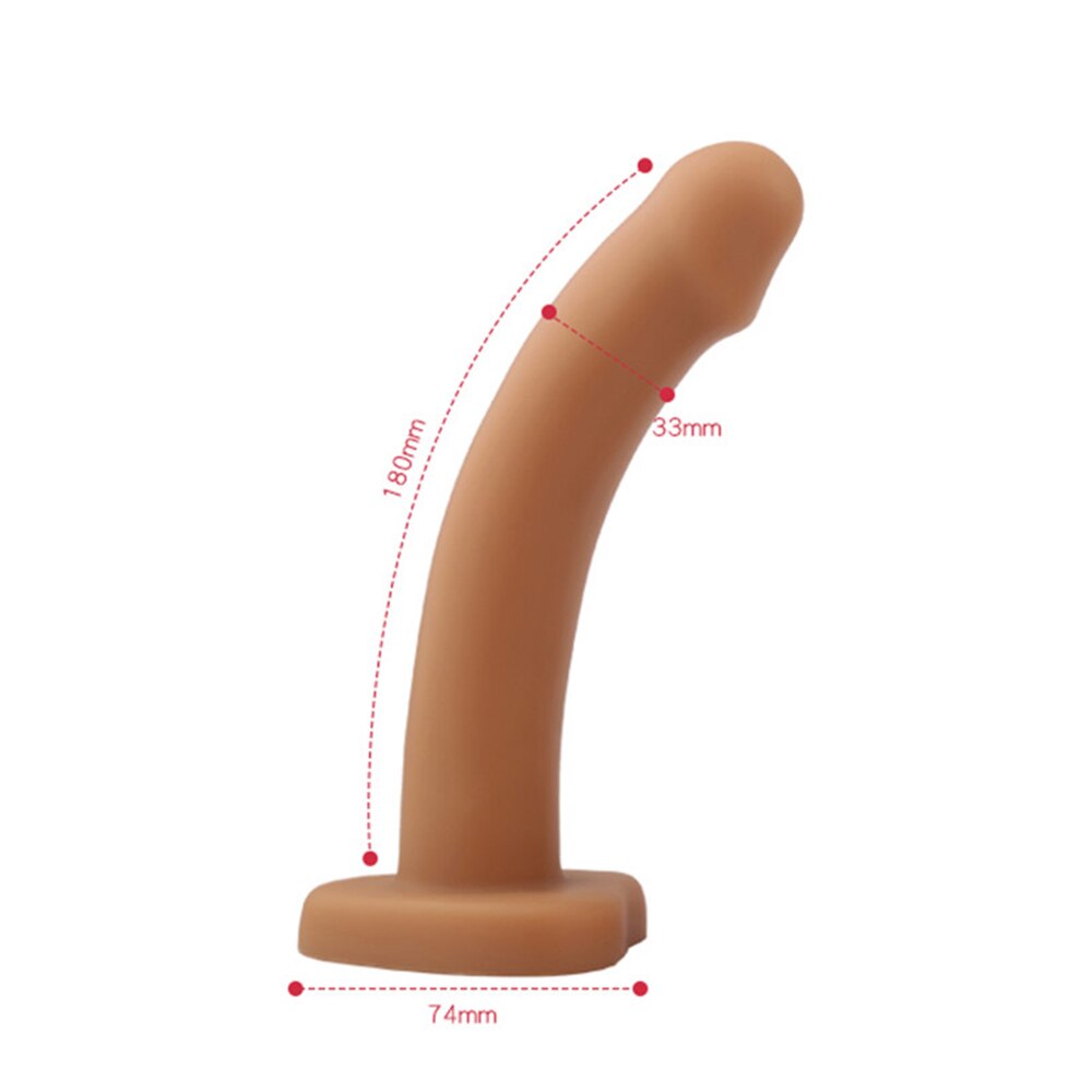 Soft Jelly Dildo Anal Butt Plug Realistic Penis with Powerful Suction Up Strapon Artificial Penis Dick Toy for Adult Sex Toys