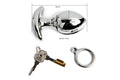 Stainless Steel Anal Lock.Anal Vaginal Dilator.Openable Anal Plugs Heavy Anus Beads Lock. Anal Sex Toys. Adult Game M096