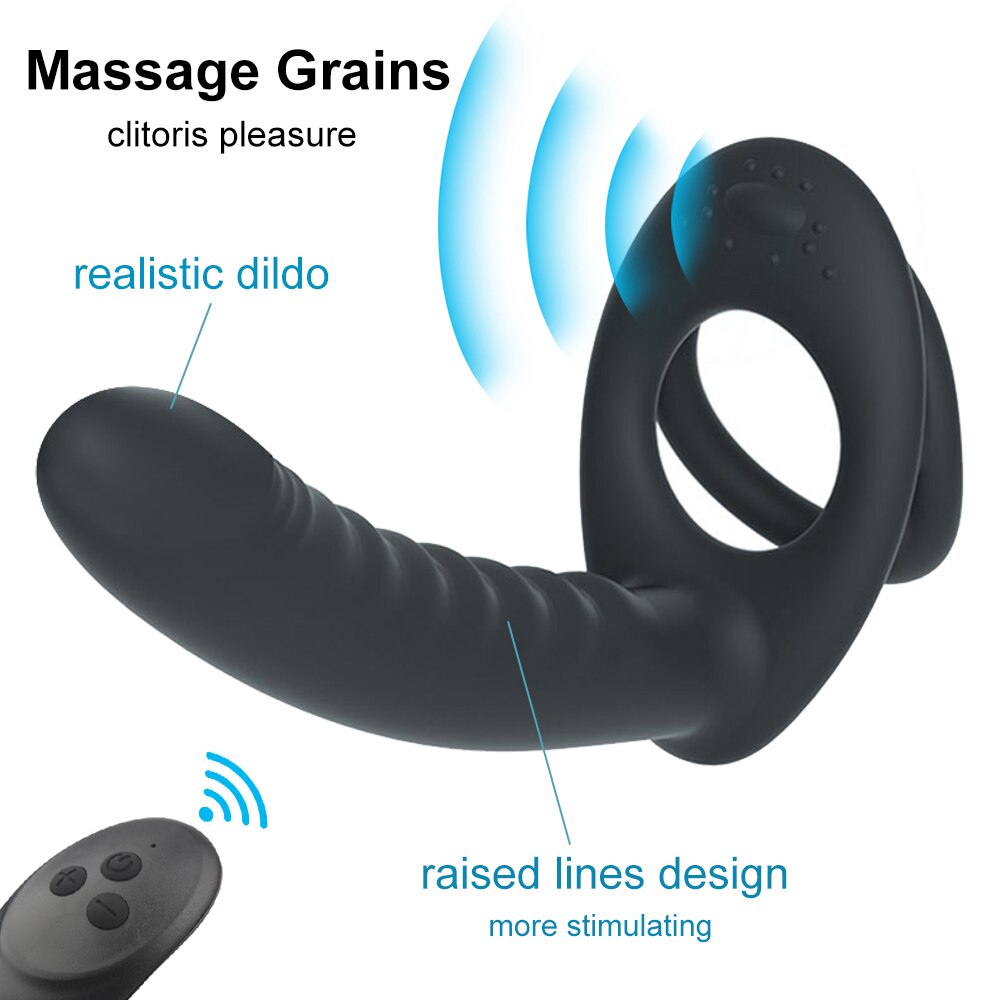 Strap-On Dildo ของเล่นช่วยตัวเองสำหรับผู้หญิง สายรัดองคชาต Dildo อวัยวะเพศ Plug Anal ลูกปัด Plug G-Spot ของเล่นสำหรับผู้ใหญ่18