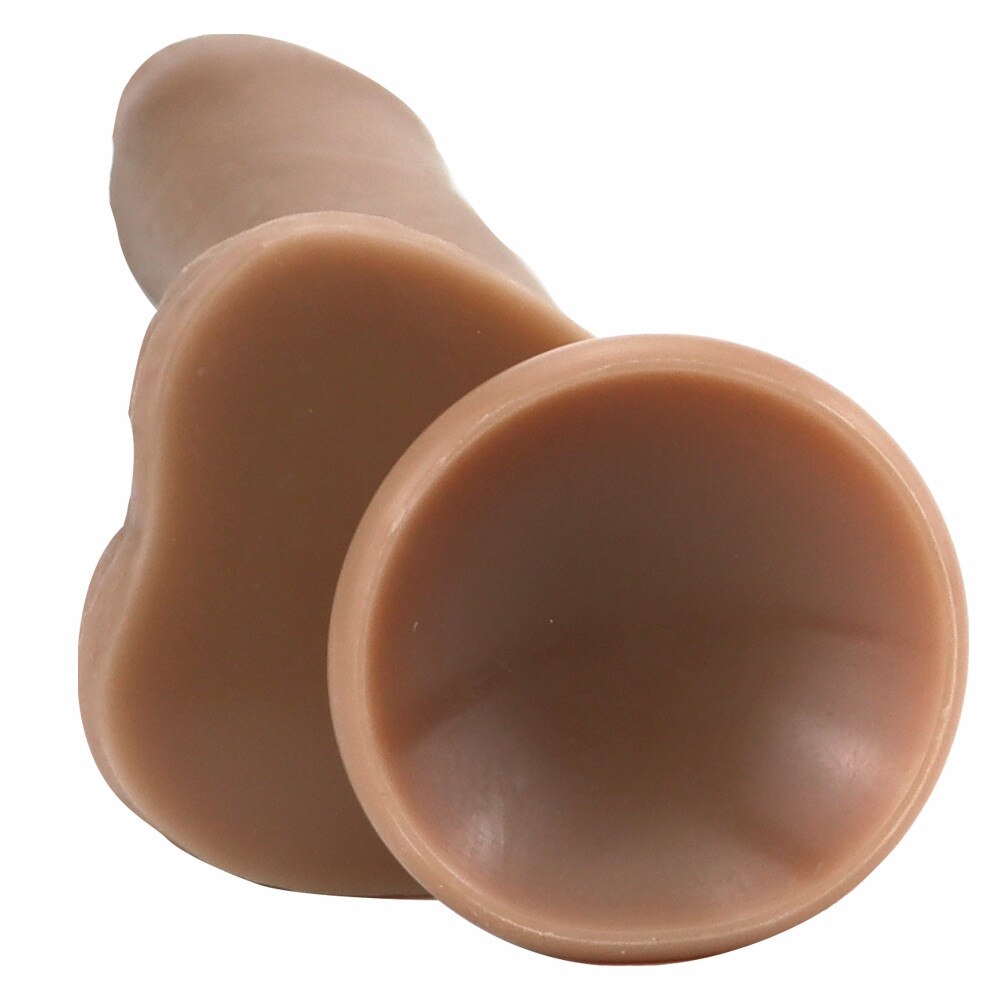 Strong ชายเลื่อน Foreskin Big Dildo ผิวรู้สึกดูดถ้วยหนา Cock ผู้ใหญ่ของเล่นสำหรับผู้ชายผู้หญิงเกย์คู่ซิลิโคนอวัยวะเพศชาย