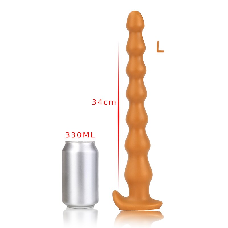 Super Long Anal Plug Penis Prostate Massage Anus Dilator Vagina Masturbation Adult for Women and Men Anal Beads Fisting Sex Toys