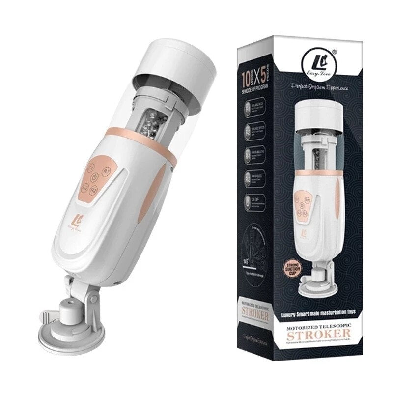 อัตโนมัติ Telescopic Air ชาย Masturbator ช่องคลอดประดิษฐ์ Oral Anal Sex Masturbation ชายเครื่องของเล่นเร้าอารมณ์สำหรับ Man