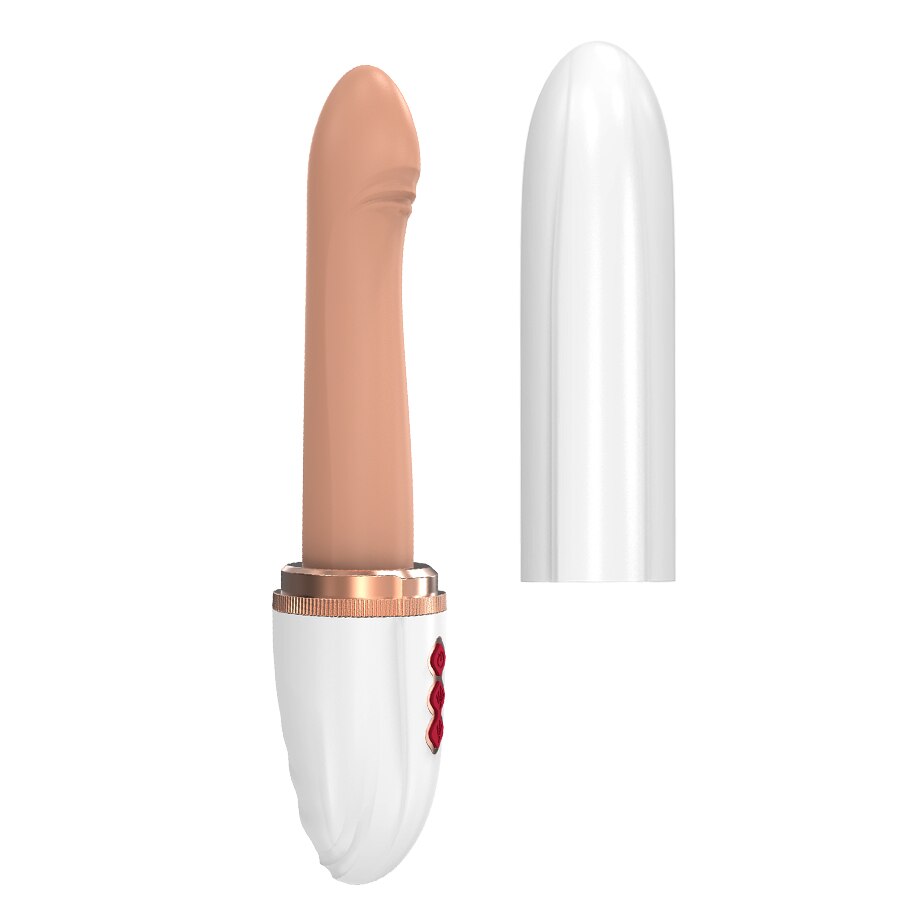เครื่อง Telescopic Dildo Vibrator และอัตโนมัติขึ้นลง Massager G Spot Thrusting Retractable ช่องคลอดของเล่นหญิงการสำเร็จความใคร่