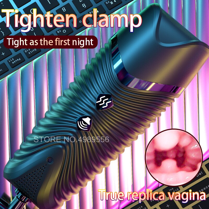 Automatic Telescopic Rotating Masturbator for Men Vagina Sucking Pocket Pussy Adult Product
