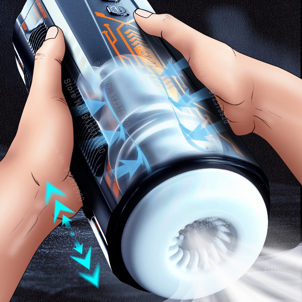 Automatic Thrust Stroking Suction Male Masturbator Vagina Suction Vibrator Sex Toy for Men Masturbation Cup Dildo 18