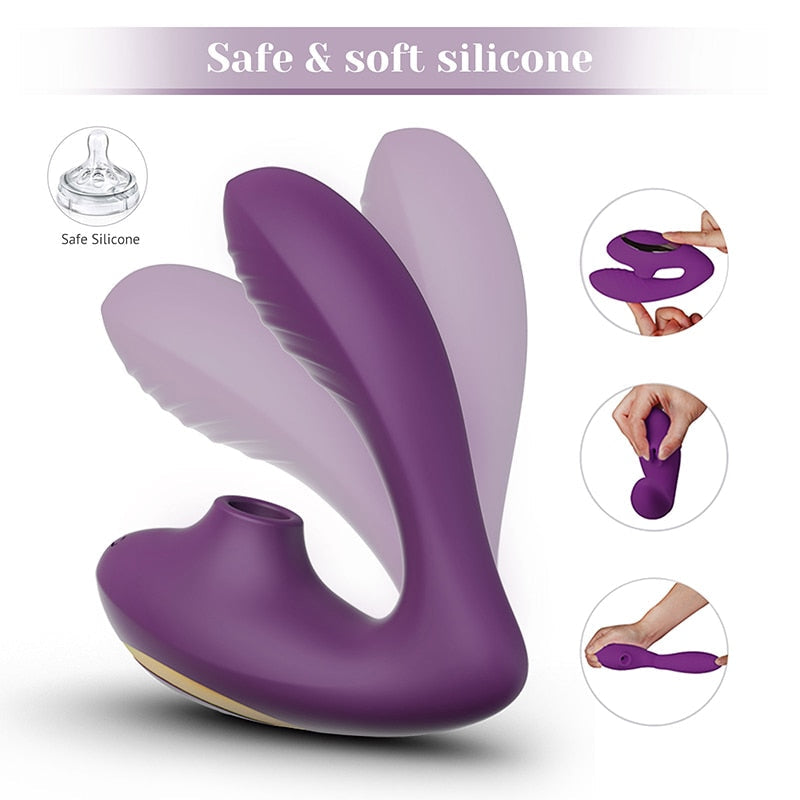 Tracy's Dog New Pro 2 Clitori Sucking Vibrator with Remote Control Function Purple and Pink Optional Female Vibrator Sex Toy