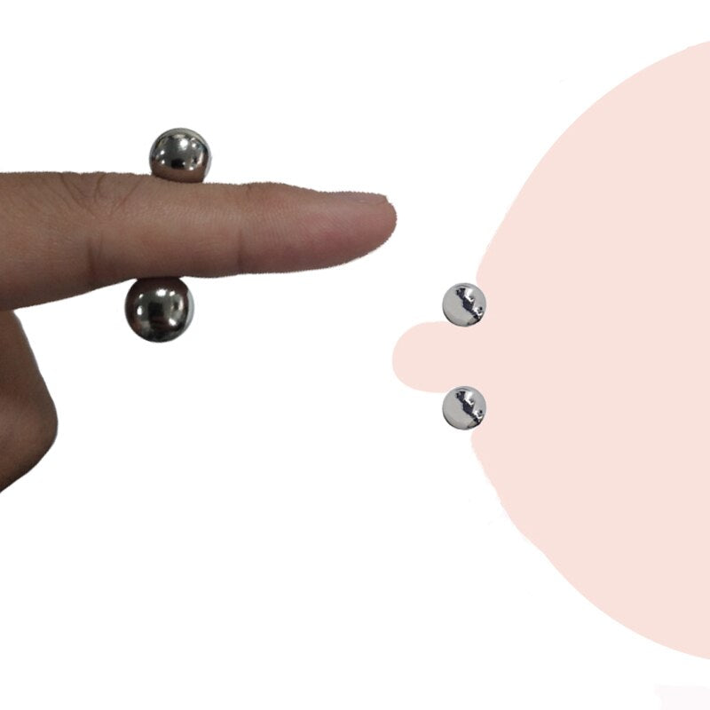 Ultra Powerful Magnetic Orbs BDSM Nipple Clamps Strong Magnetic Vagina Clitoris Stimulator Sexy Women Adult Erotic Sex Toys Shop