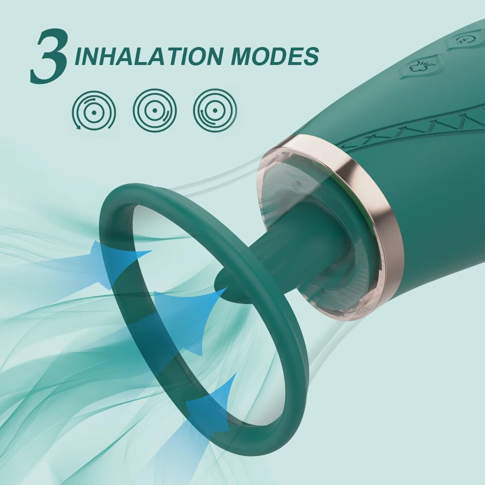 Vacuum Tongue Licking Sucking Vibrator for Women G Spot Clitoris Stimulation Massager Female Masturbator Sex Toys for Adults 18