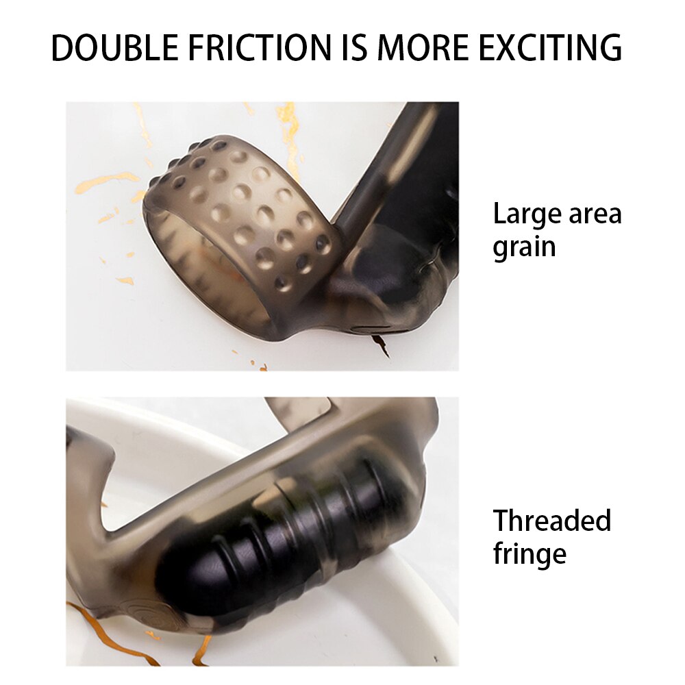 อวัยวะเพศชาย Vibrating Penis แหวนสำหรับชาย Delay Ejaculation Sex Toys ซิลิโคนอวัยวะเพศชายแหวน Cock แหวน Chastity Cage อุปกรณ์