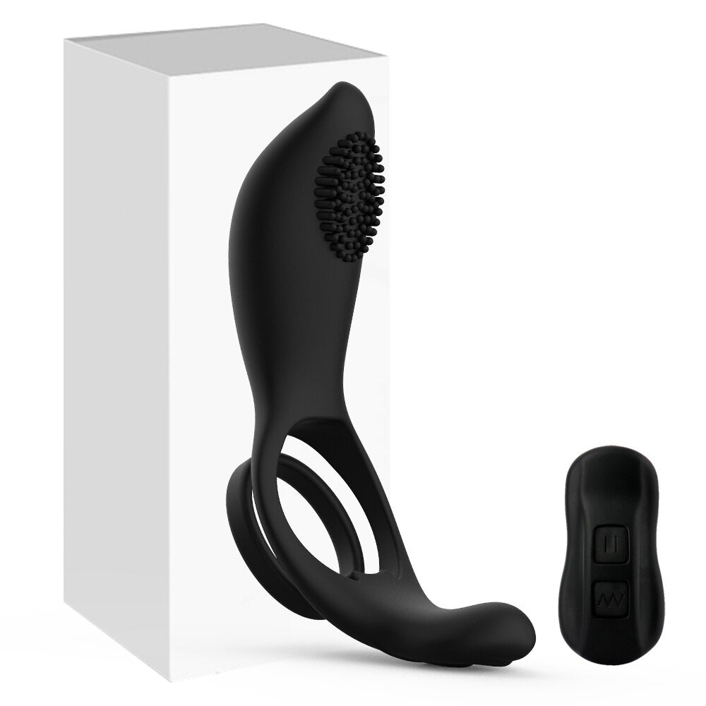 รีโมทคอนโทรลไร้สายอวัยวะเพศชายแหวน Vibratior Delay Ejaculation Vibrating Cockring กระตุ้น Clitoris เซ็กซ์ทอยสำหรับชายคู่