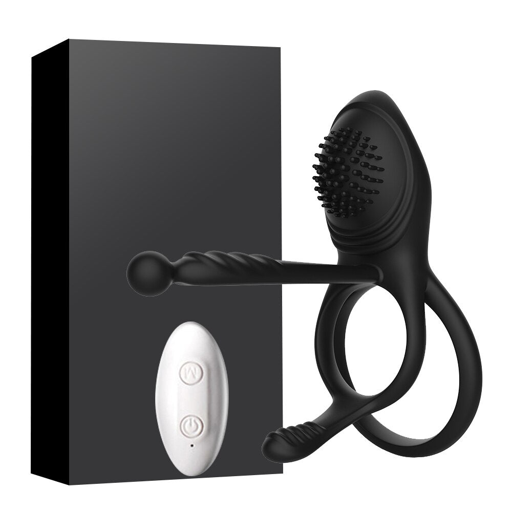 รีโมทคอนโทรลไร้สายอวัยวะเพศชายแหวน Vibratior Delay Ejaculation Vibrating Cockring กระตุ้น Clitoris เซ็กซ์ทอยสำหรับชายคู่