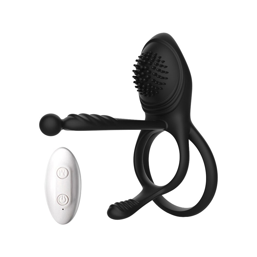 รีโมทคอนโทรลไร้สายอวัยวะเพศชายแหวน Vibratior Delay Ejaculation Vibrating Cockring กระตุ้น Clitoris เซ็กซ์ทอยสำหรับชายคู่