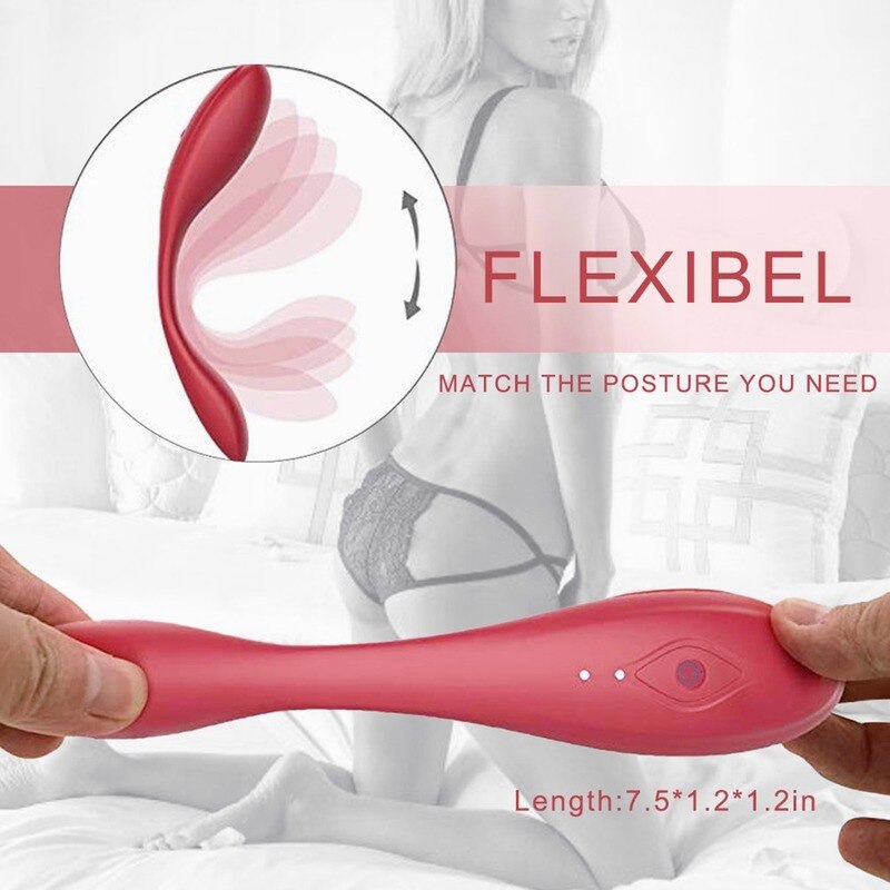 Wireless Remote Control Vibrator คู่หูเครื่องสั่นสะเทือนแบบสวมใส่ได้ ดิลโด้กระตุ้นช่องคลอดและปุ่มคลิตอริส อุปกรณ์เซ็กซ์ทอยสำหรับผู้หญิงสำหรับการช่วยตัวเอง