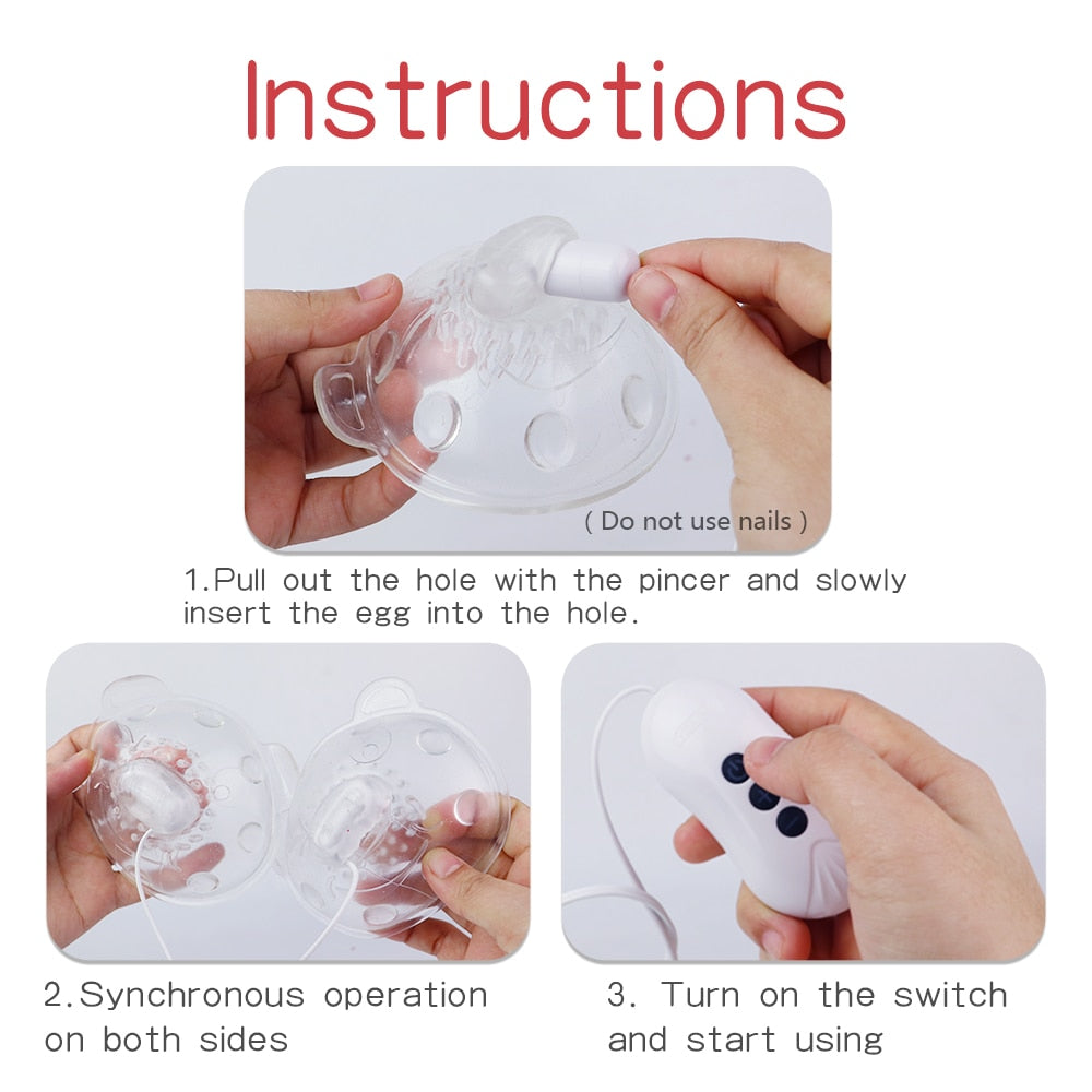 Vibrator for Women Nipple Stimulation Tongue Lick Nipple Suction Cups Remote Control Enlarge Breast Pump Breast Massage Sex Toys