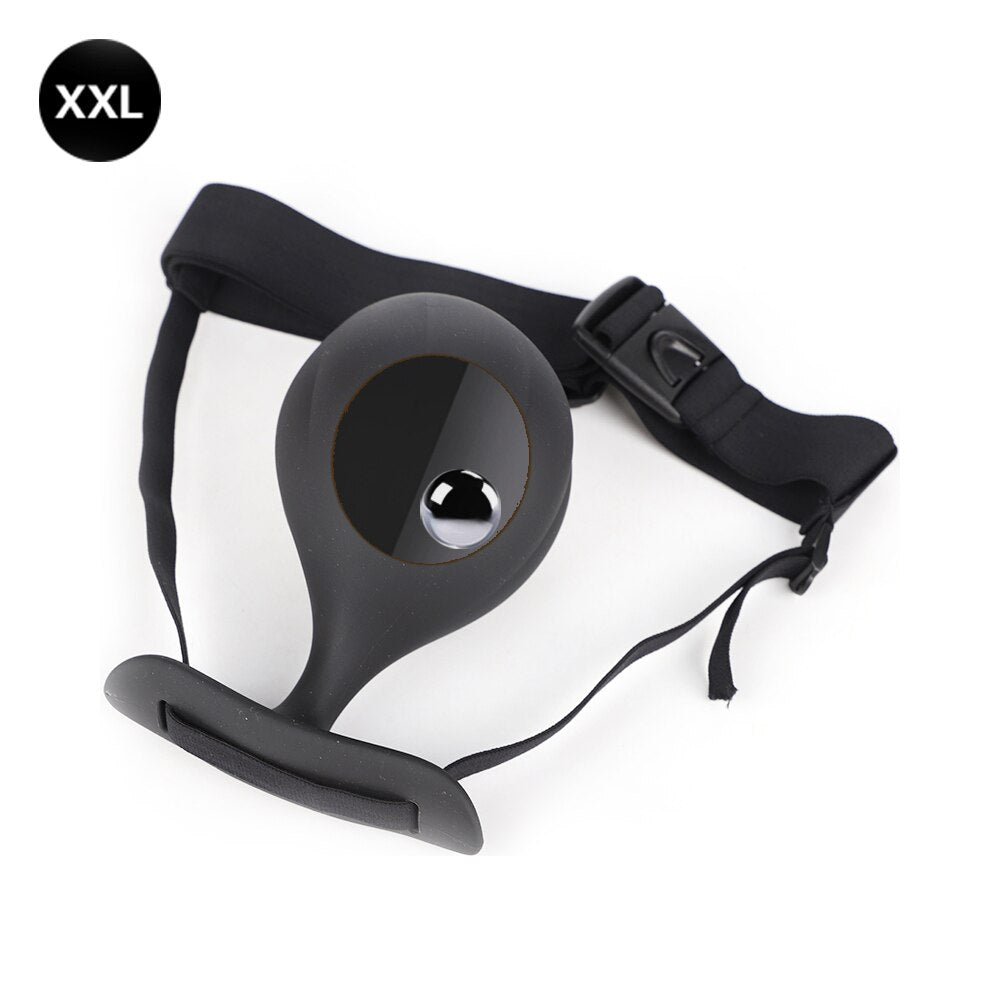 Wearable Anal Plug with Built-in Steel Ball Butt Plug Anal Toys Female Masturbation Tool Prostate Stimulator Sex Toys for Woman