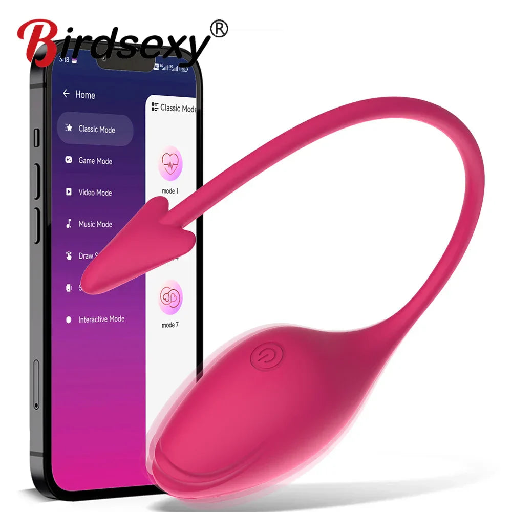ไวร์เลส APP ควบคุม สอดใส่ช่องคลอด สั่น นวด กระตุ้นคลิตอริส เครื่องสั่นแบบสวมใส่ G-spot อุปกรณ์ช่วยสำเร็จความใคร่สำหรับผู้หญิง