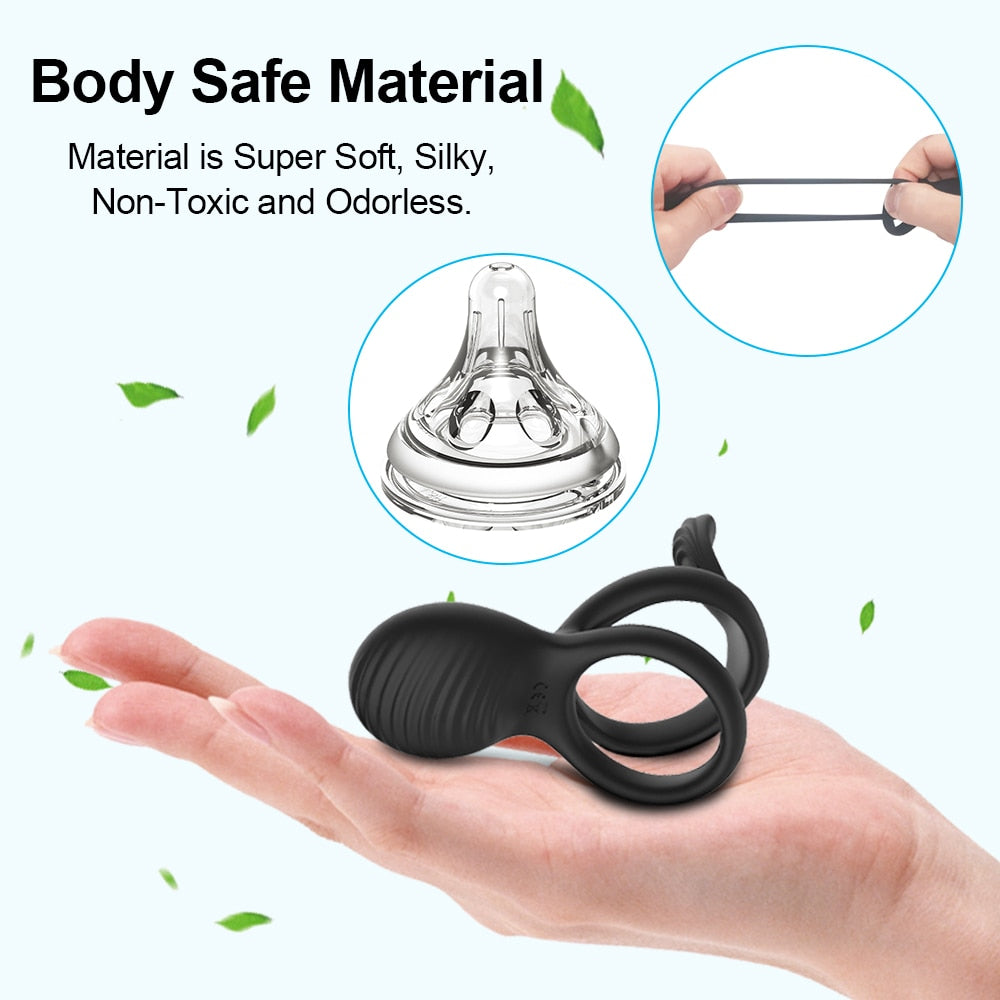 Wireless Couple Ring Sex Toys for Mens Penis Cock Vibrator Ring Cockring Retardant Ejaculation Delay Remote Control