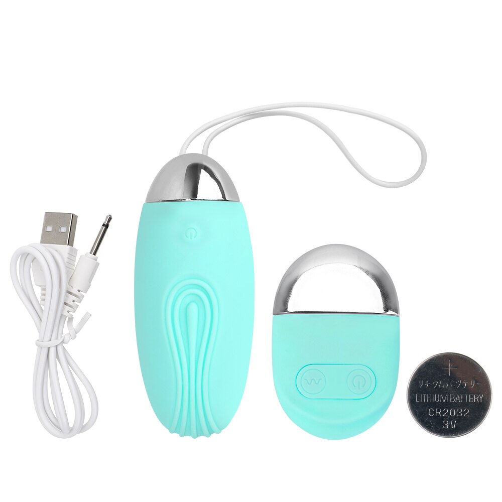 รีโมทคอนโทรลไร้สาย เครื่องนวดไข่สั่น 10 ระดับ ชาร์จ USB ของเล่นทางเพศสำหรับผู้หญิง กระตุ้นคลิตอริส จุด G เครื่องนวดช่องคลอด