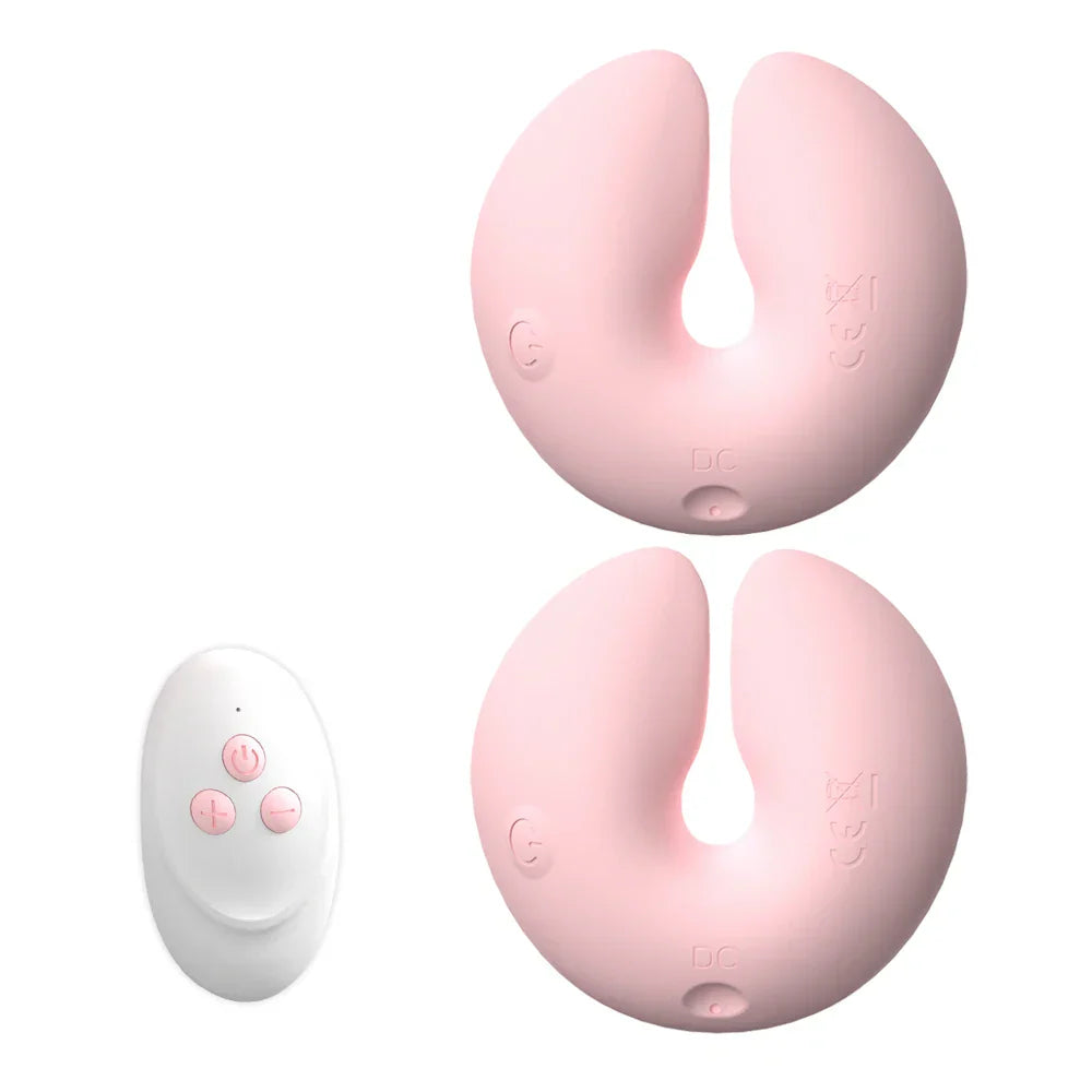 Wireless Remote Control Nipple Clamp Vibrator Silicone Breast Massage Nipple Clip Stimulate Adults Sex Toys for Women Couples
