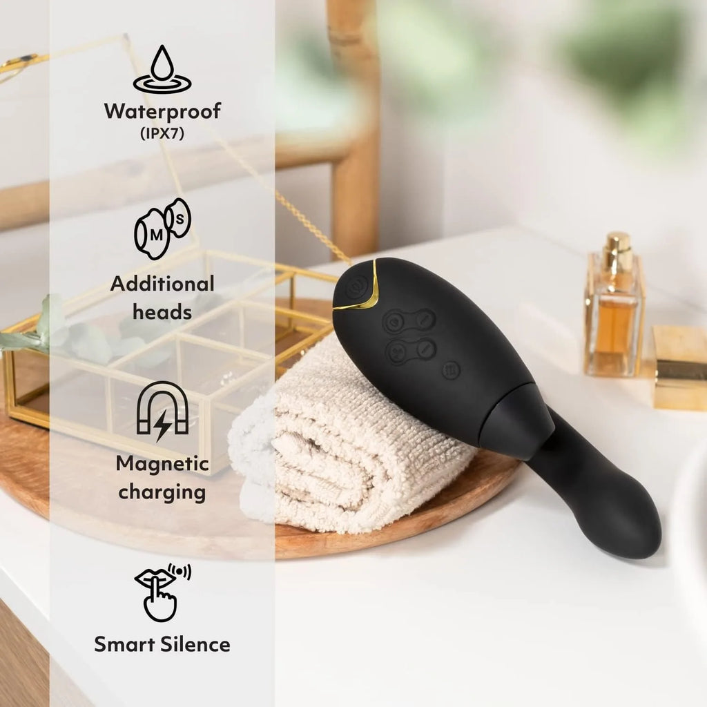 Womanizer Duo 10 Sucking Vibration Modes&14 Intensity Levels Sex Toy for Clitoral and G-spot Stimulation IPX7 Magnetic charging