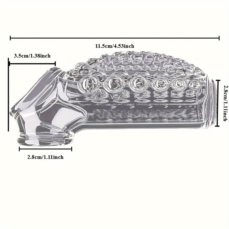 Unique Crystal Dildo Cover - Non-Electric. Solid Color Novelty Sex Accessory For Couples