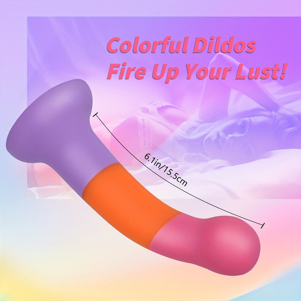 6.1 Liquid Silicone Anal Plug - Realistic Soft Dildo With Strong Suction Cup For Hands-Free G-Spot Stimulation. Latex-Free Adult Sex Toy For Men & Women