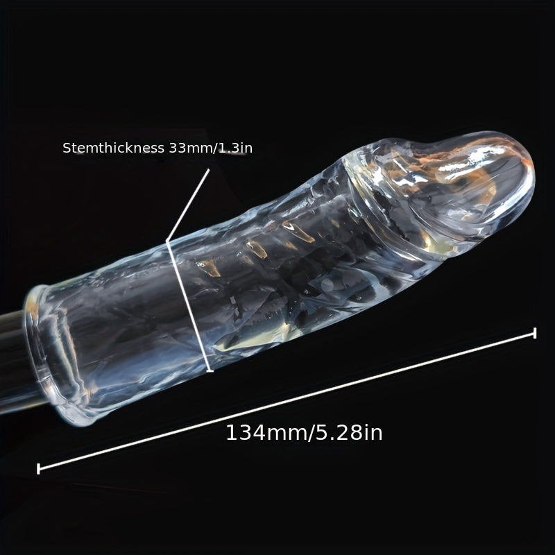 Men's Crystal Adult Sex Toy Penis Cover Sleeve Penis Extender Reusable Delay Ejaculation Add More Fun And Excitement