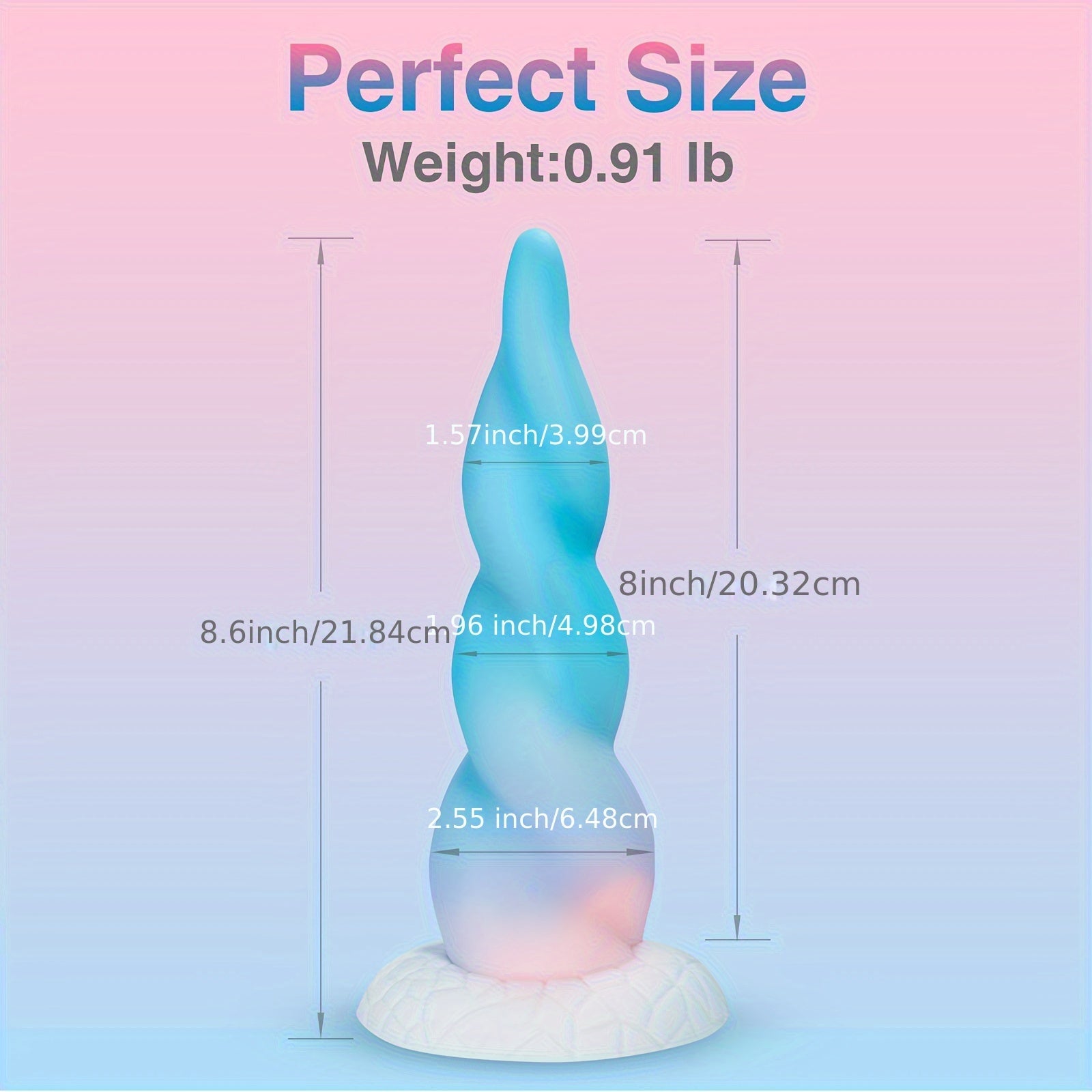 Huge Thick Monster Dildo for Women - 8.6 Inch Realistic Fantasy Big Silicone Anal Dildo with Strong Suction Cup for Hands-Free Play. Soft G Spot Prostate Massager Adult Sex Toys for Female and Couples