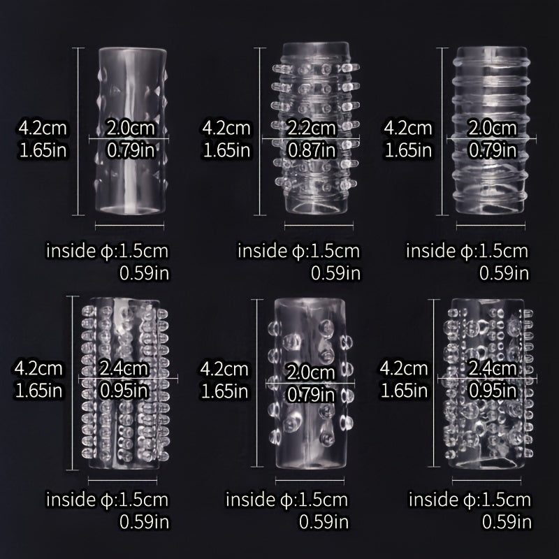 6pcs Sex Toys For Men. Penis Rings With 6 Elastic Textures Reusable. Male Sex Toys Cock Ring. Penis Sleeve For Enhance Erection Extended Time Cock Rings. Adult Sex Toys For Men And Couples