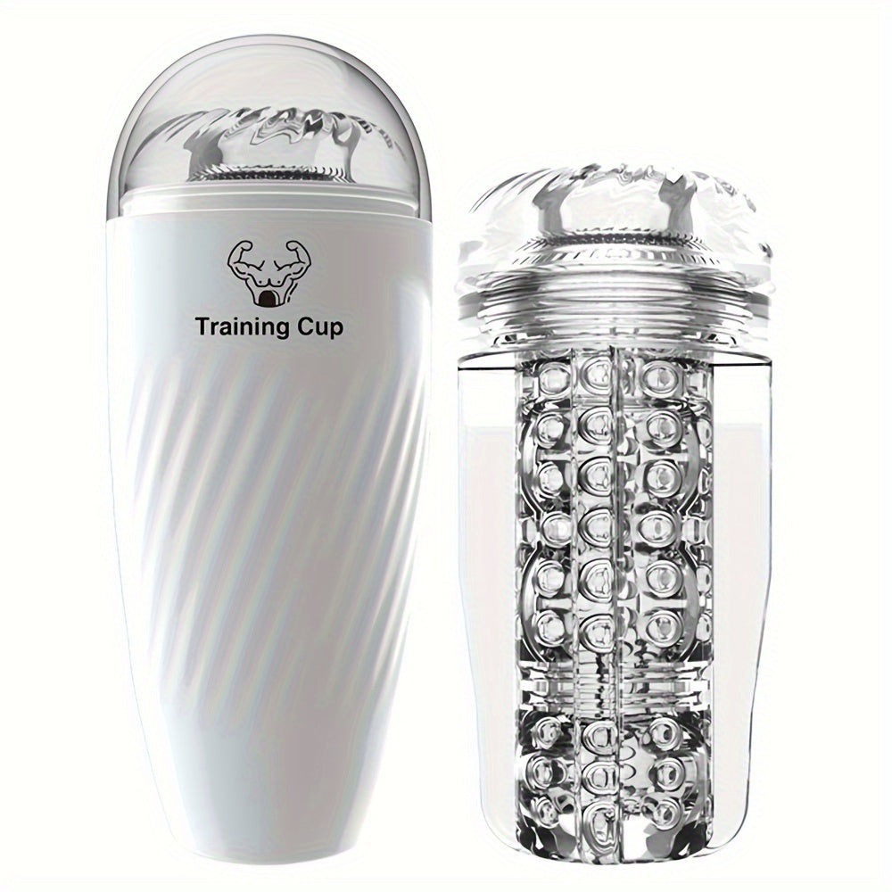 Male Masturbation Cup Soft Vagina Sex Toy Transparent Vagina Adult Endurance Training Adult Products Vacuum Pocket Cup Men