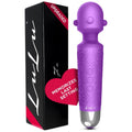 7+ Personal Massager - Cordless. Therapeutic & Rechargeable Mini Stress Relief Silicone - for Foot Back Neck - Upgraded Memory 5 Speeds 20 Patterns
