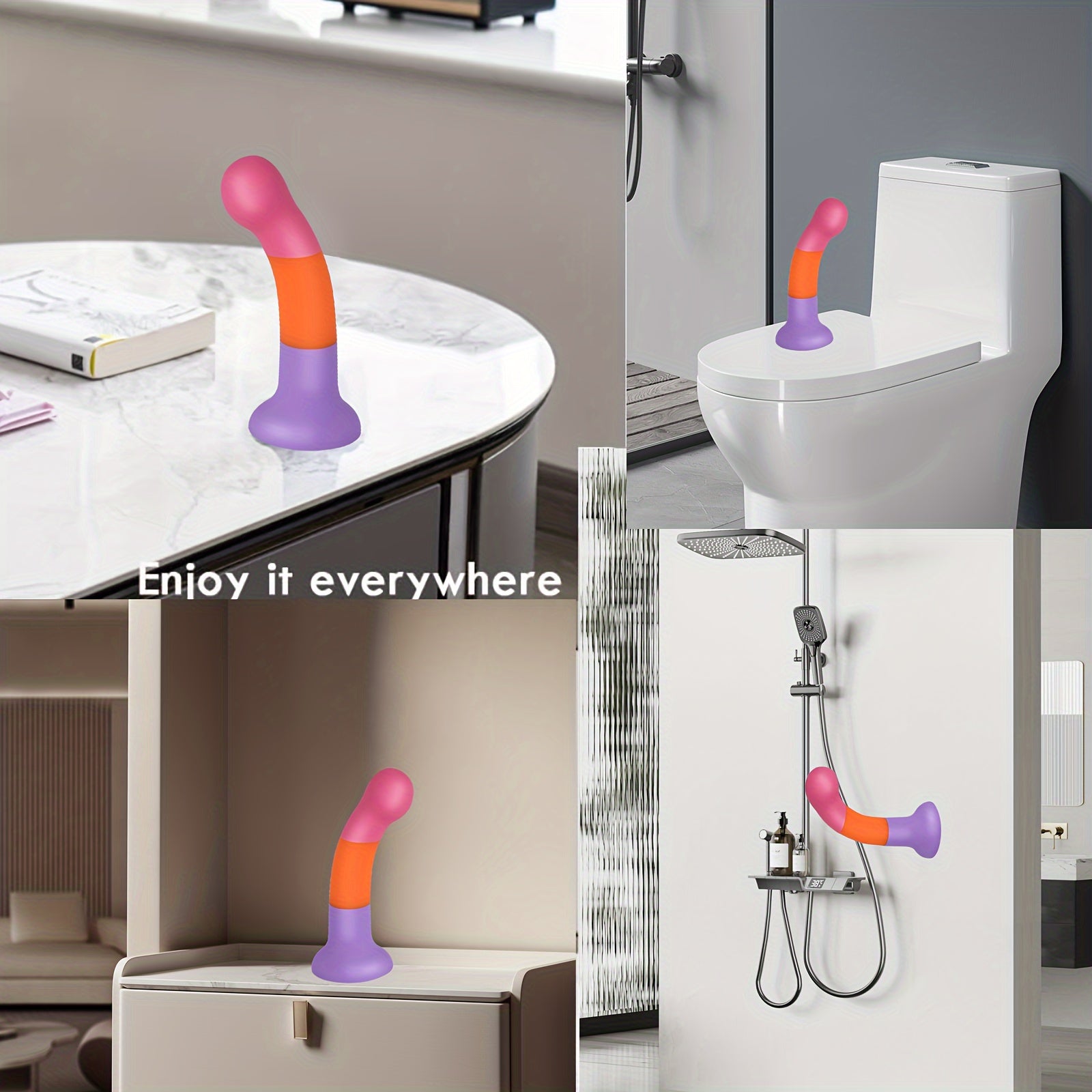 6.1 Liquid Silicone Anal Plug - Realistic Soft Dildo With Strong Suction Cup For Hands-Free G-Spot Stimulation. Latex-Free Adult Sex Toy For Men & Women