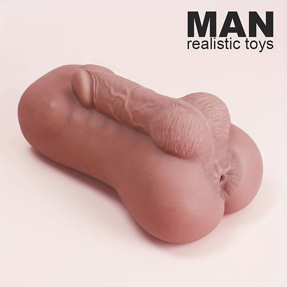 Realistic Silicone Pocket Pussy Male Masturbator - Textured Tight Vagina for Enhanced Stimulation. Safe & Skin-Friendly Adult Sex Toy for Men