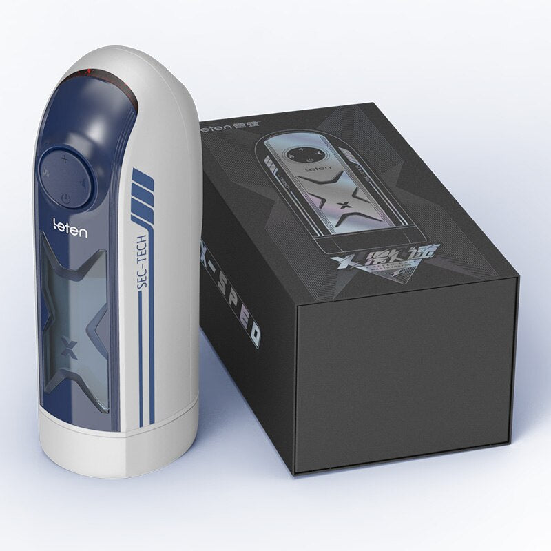leten Men's sex machine masturbator automatic voice interactive masturbator intelligent constant temperature penis exerciser