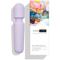 Mini Personal Massager - Travel Bag Included - Waterproof. Quiet. Powerful & USB Rechargeable with 10 Vibration Modes (Light Purple)